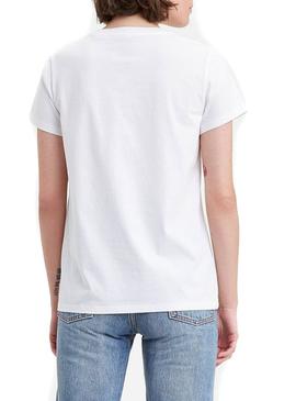 Camiseta Levis Star Wars R2D2 Blanco Para Mujer