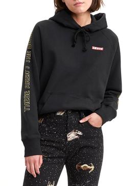 Sudadera Levis Star Wars Negro Para Mujer