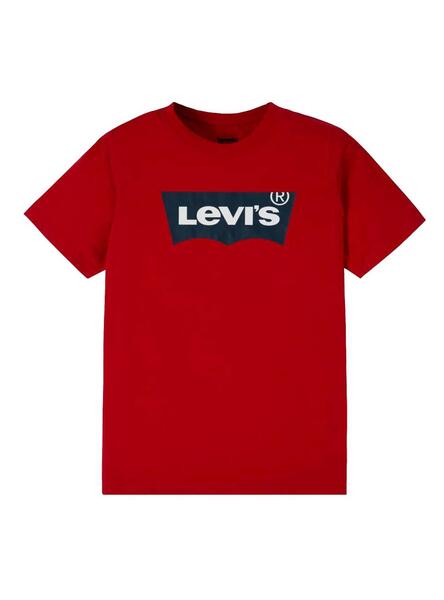 Camiseta Levis Batwing Roja Ni a y Ni o