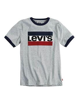 Camiseta Levis Heather Gris Niño