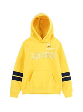 Sudadera Levis Diagonal Amarillo Niña y Niño 