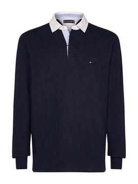 Polo Tommy Hilfiger Iconic Rugby Marino Hombre