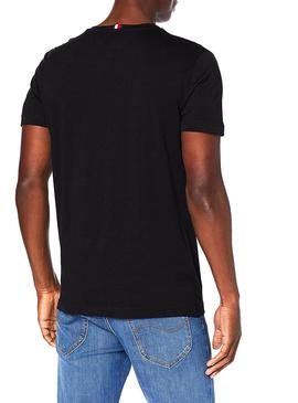 Camiseta Tommy Hilfiger RWB Negro Para Hombre