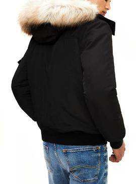 Chaqueta Tommy Jeans Tech Negra para Hombre