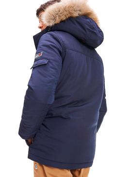 Parka Tommy Jeans Tech Marino Hombre