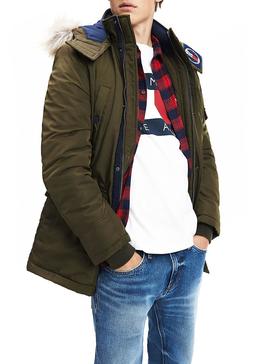 Parka Tommy Jeans Tech Verde Hombre