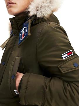 Parka Tommy Jeans Tech Verde Hombre