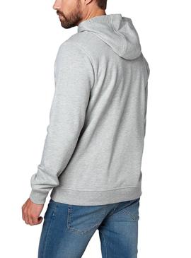 Sudadera Helly Hansen Logo Hoodie Gris Hombre