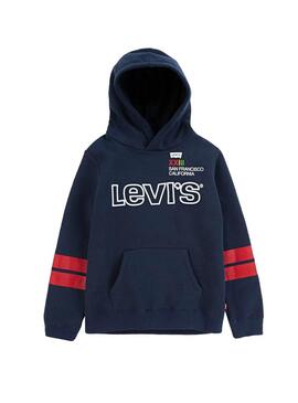 Sudadera Levis Diagonal Marino Niña y Niño