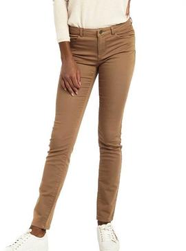 Pantalón Naf Naf Camel Skinny Para Mujer