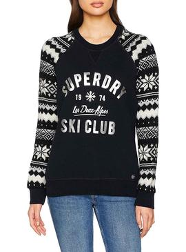 Jersey Superdry Dakota Negro para Mujer