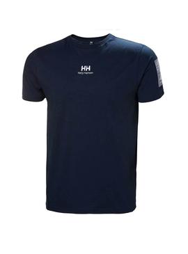 Camiseta Helly Hansen Yu Twin Marino Hombre