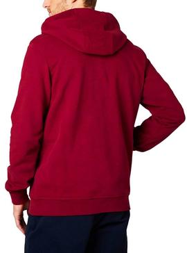 Sudadera Helly Hansen Logo Hoodie Granate Hombre