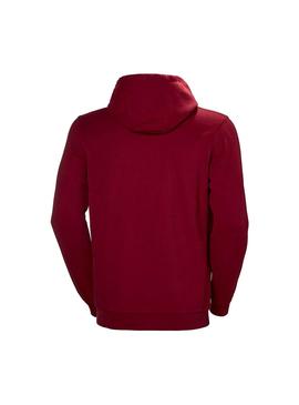 Sudadera Helly Hansen Logo Hoodie Granate Hombre