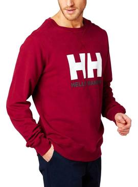 Sudadera Helly Hansen LogoCrew Granate Hombre