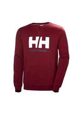 Sudadera Helly Hansen LogoCrew Granate Hombre