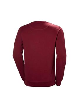 Sudadera Helly Hansen LogoCrew Granate Hombre