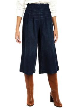 Pantalón Vaquero Naf Naf Culotte Para Mujer