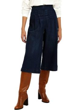 Pantalón Vaquero Naf Naf Culotte Para Mujer