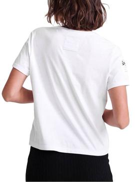 Camiseta Superdry Vintage Logo Blanca Mujer