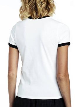 Camiseta Naf Naf 1973 Blanco Para Mujer