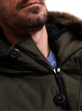 Parka Superdry Everest Verde Kaki para Hombre
