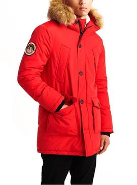 Parka Superdry Everest Roja para Hombre