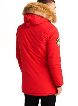 Parka Superdry Everest Roja para Hombre