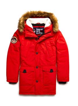 Parka Superdry Everest Roja para Hombre