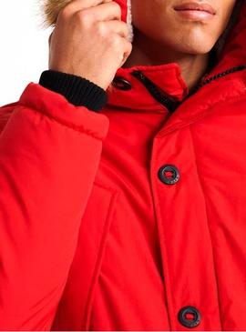 Parka Superdry Everest Roja para Hombre