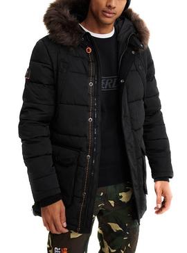 Parka Superdry Chinook Negra Hombre