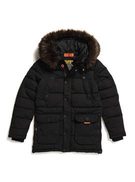 Parka Superdry Chinook Negra para Hombre