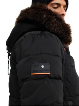 Parka Superdry Chinook Negra para Hombre