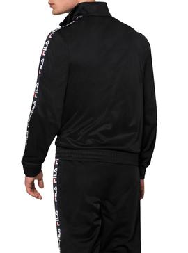 Chaqueta Fila Tape Negro Para Hombre