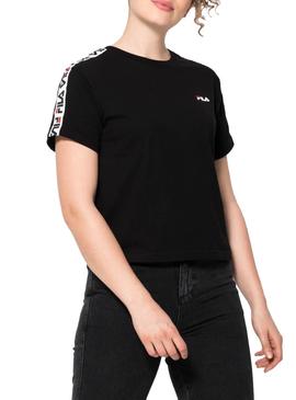 Camiseta Fila Adalmiina Negro Para Mujer