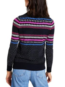 Jersey Superdry Oslo Fairisle Marino Mujer