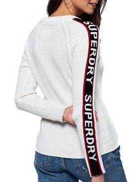 Jersey Superdry Urban Street Blanco  