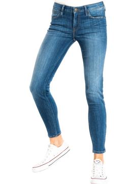 Pantalon Vaquero Lee Scarlett Cropped Azul Mujer