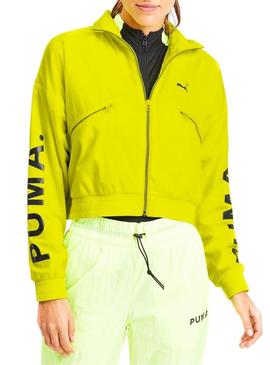 Chaqueta Puma Chase Woven Amarillo Para Mujer