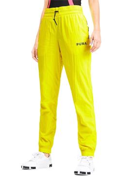 Pantalones Puma Chase Woven Amarillo Para Mujer