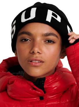 Gorro Superdry Urban Logo Negro Mujer y Hombre