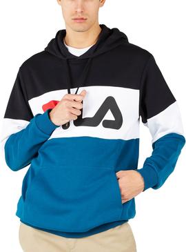 Sudadera Fila Blocked Azul Para Hombre