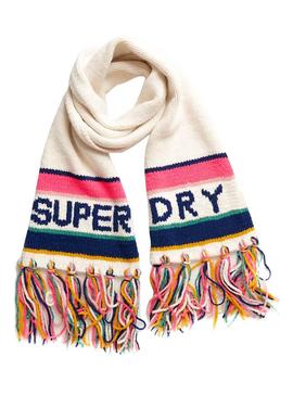 Bufanda Superdry Nostalgia Beige Mujer