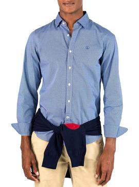 Camisa El Ganso Irregular Azul Hombre