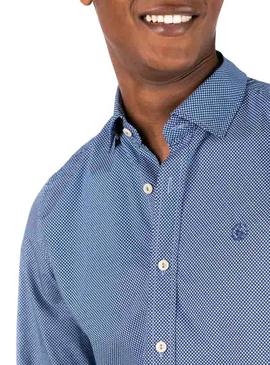 Camisa El Ganso Irregular Azul Hombre