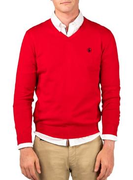 Jersey El Ganso Pico Coderas Rojo Hombre