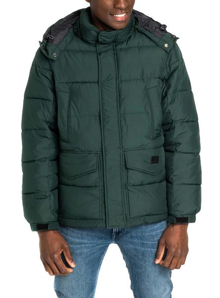 Instruir Quien página Chaqueta Lee Puffer Verde Hombre