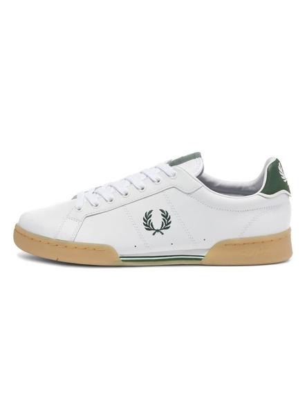 Fred Perry Blanco Verde Hombre