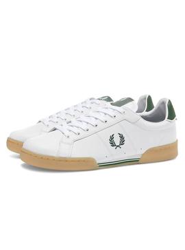 Zapatillas Fred Perry B722 Blanco Verde Hombre