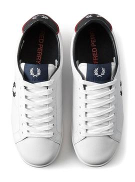 Zapatillas Fred Perry B722 Blanco Marino Hombre